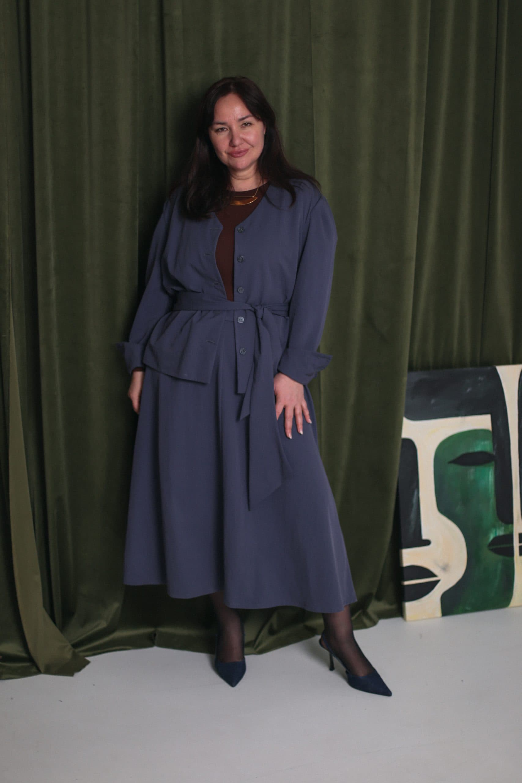 Костюм Ривер из смесового тенсела