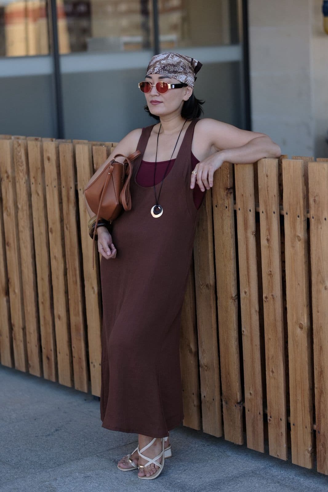 Сарафан Манго из фактурного хлопка