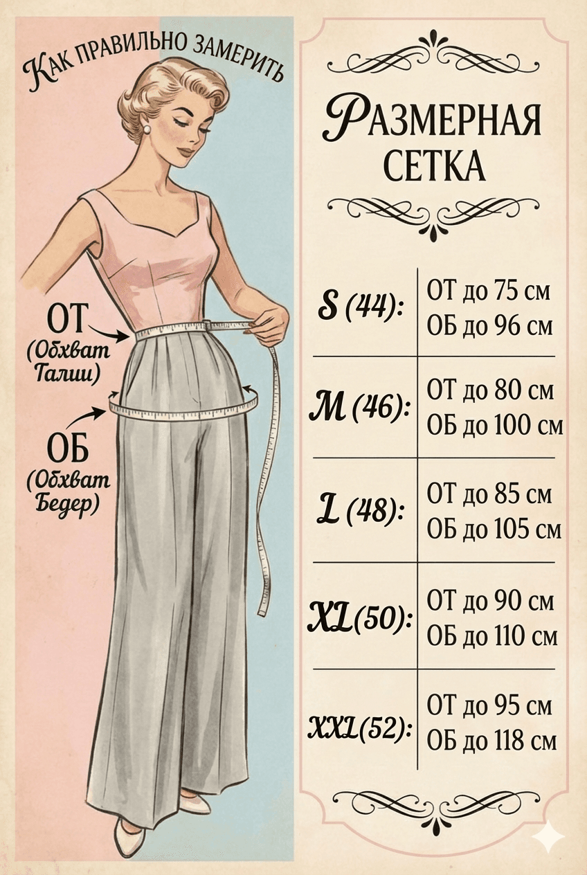 Брюки Марлен из смесовой вискозы