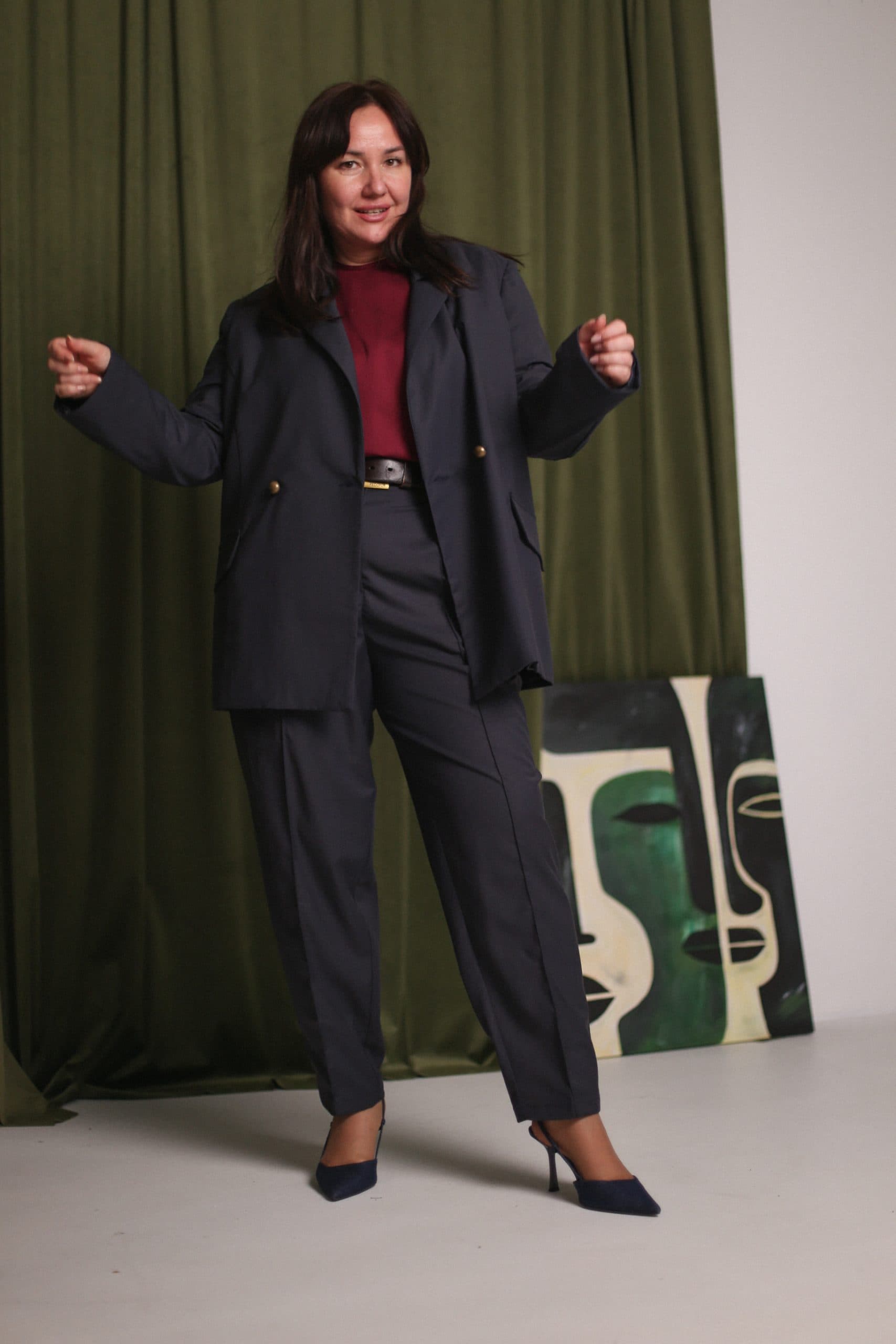 Брюки Марлен из смесовой вискозы