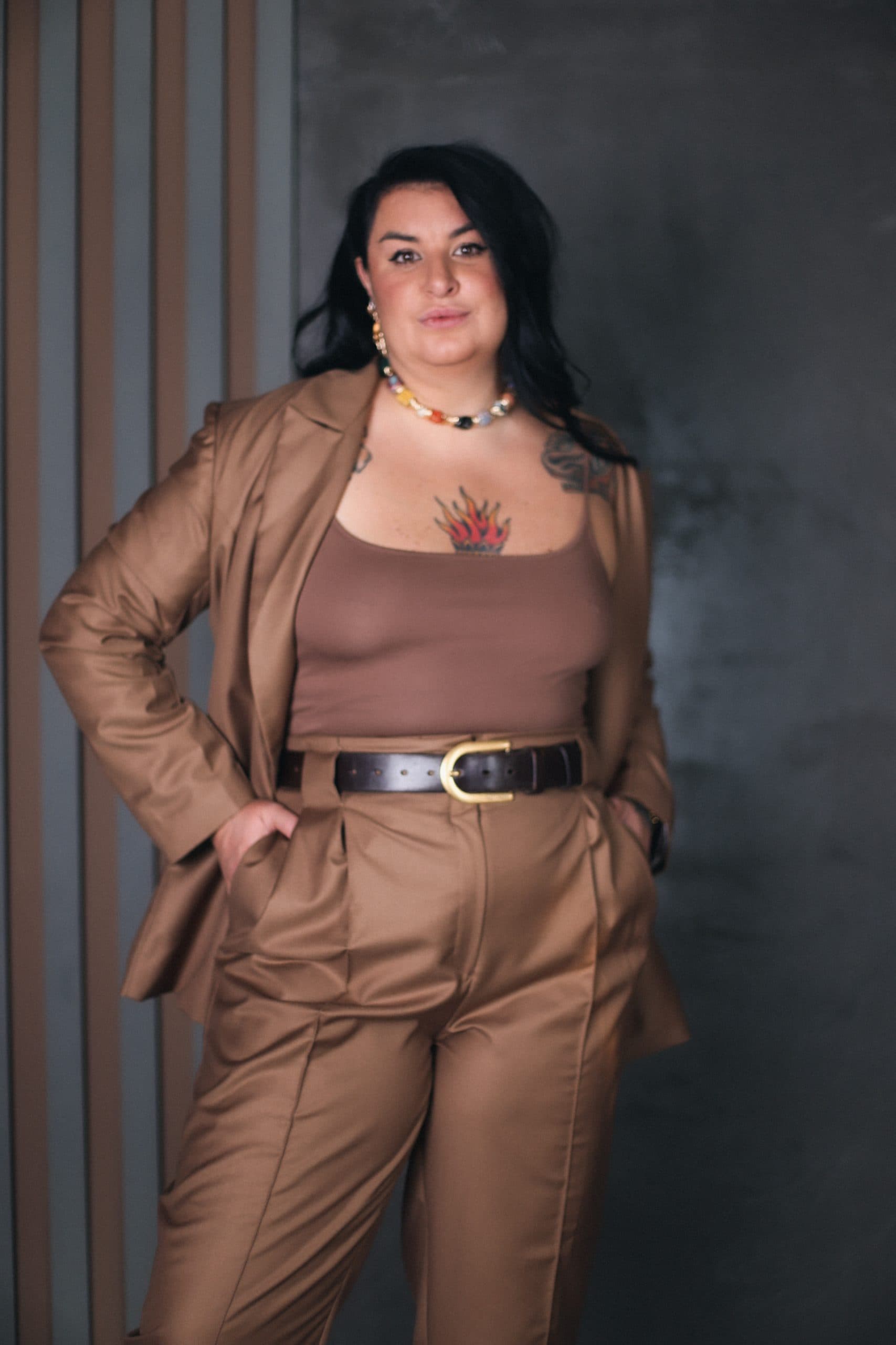 Брюки Марлен из смесовой вискозы - S, Амфора