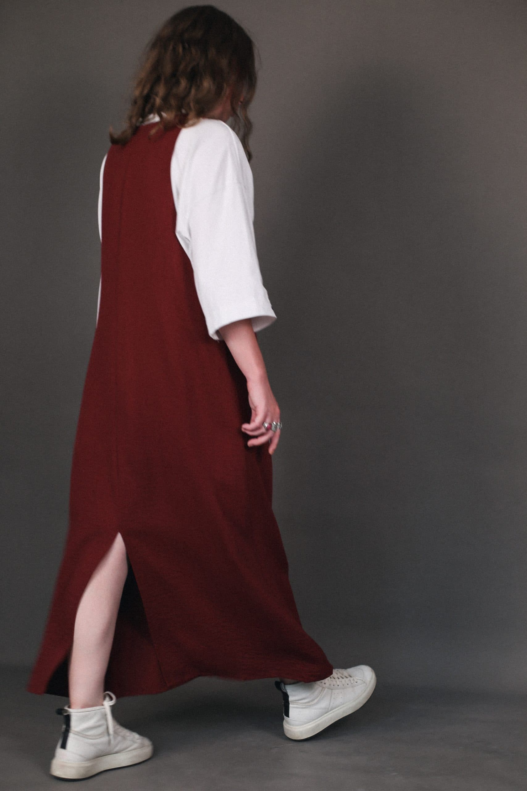 Сарафан Манго из фактурного хлопка