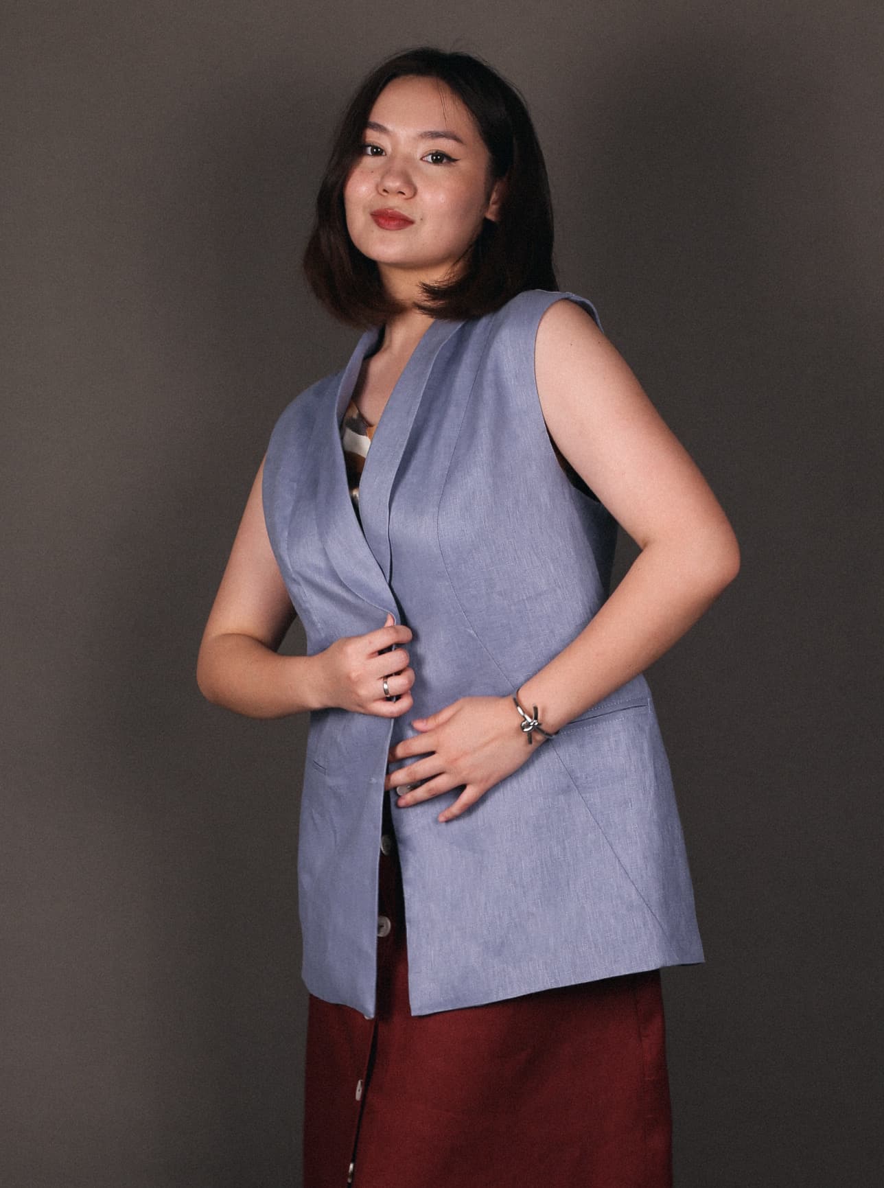 Жилет Лион из льна