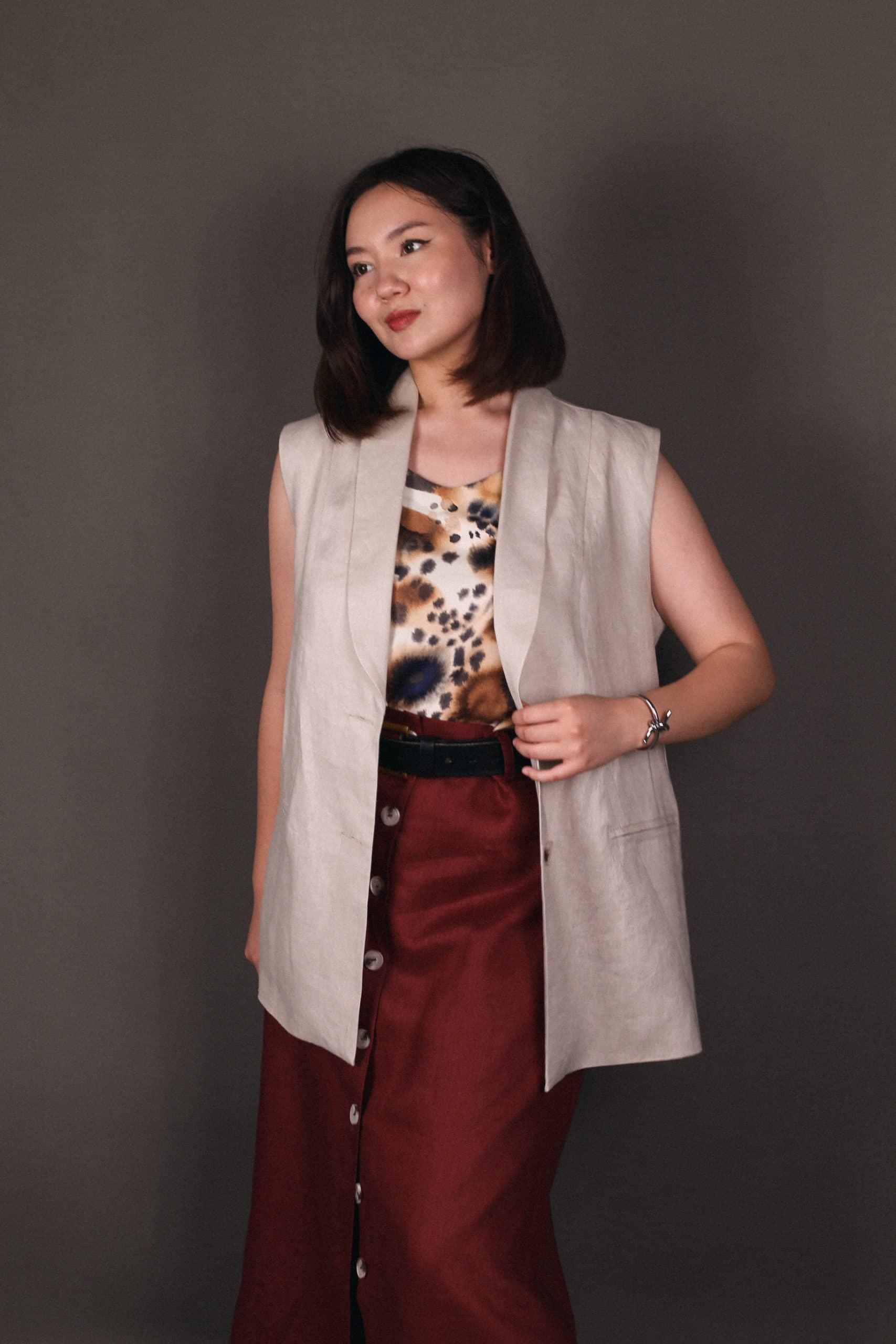 Жилет Лион из льна