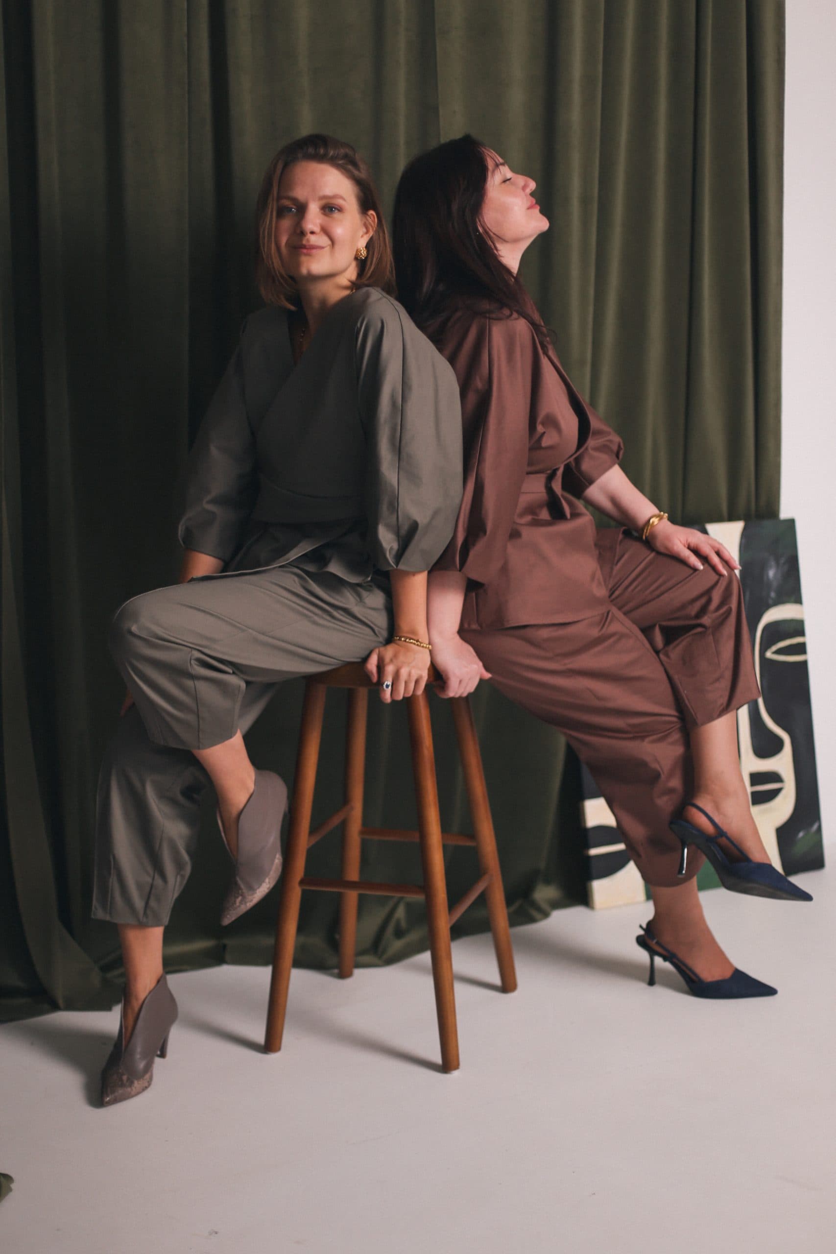 Костюм Оригами из хлопкового сатина