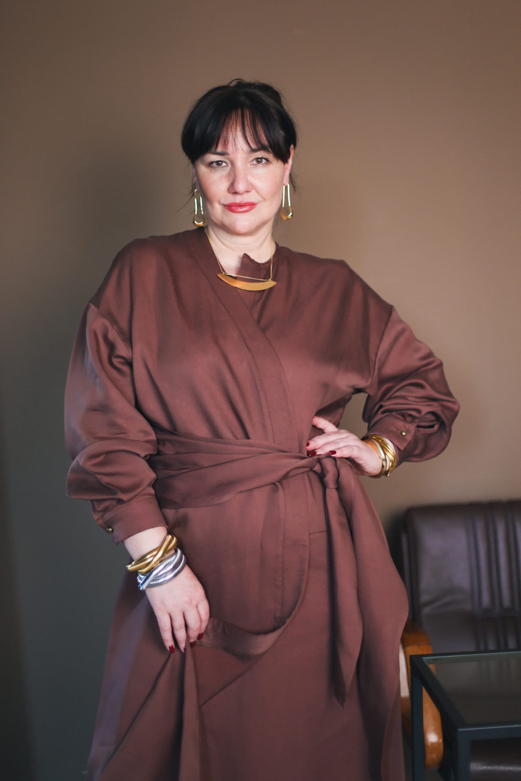 Платье-рубашка Мэй из тенсела - S, Дикий Имбирь