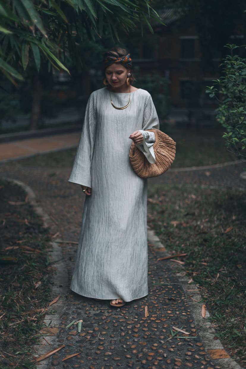 Платье Наоми из жатого тенсела