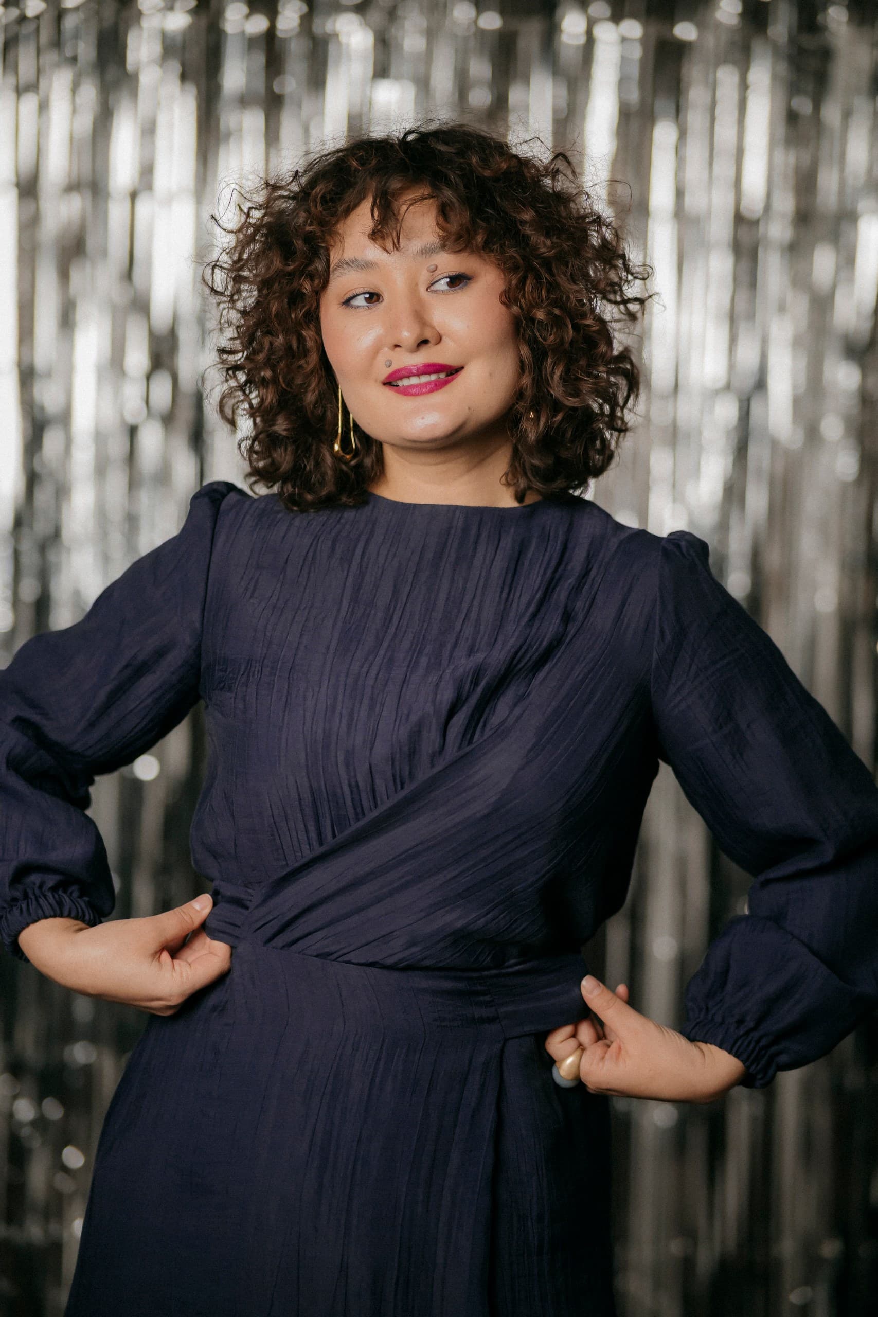 Платье Мия из жатого тенсел-шифона