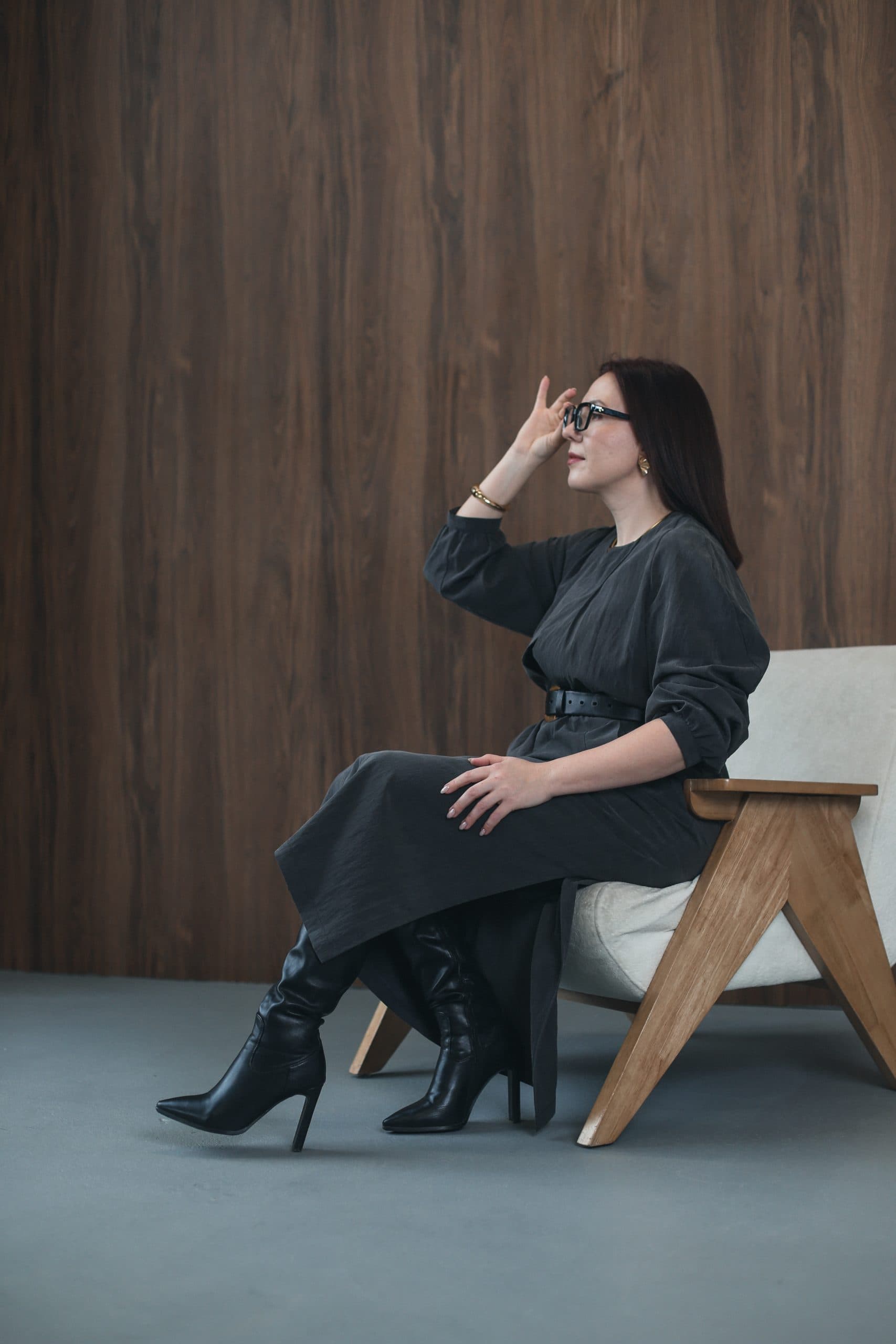 Платье-рубашка из смесового купро